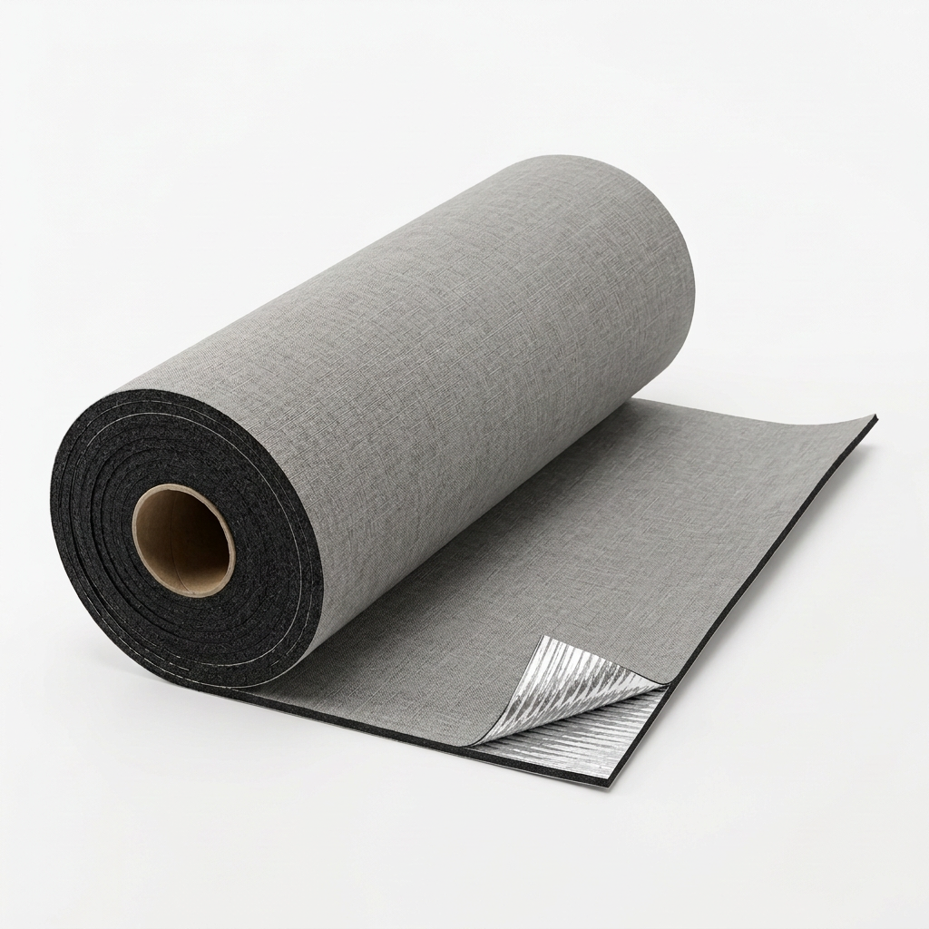 Rollo Sticker con acabado Textil Lino Gris